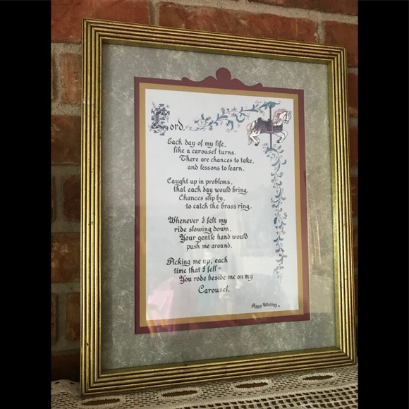 💙 Rare Vintage Carousel Picture - Picture 1 of 7